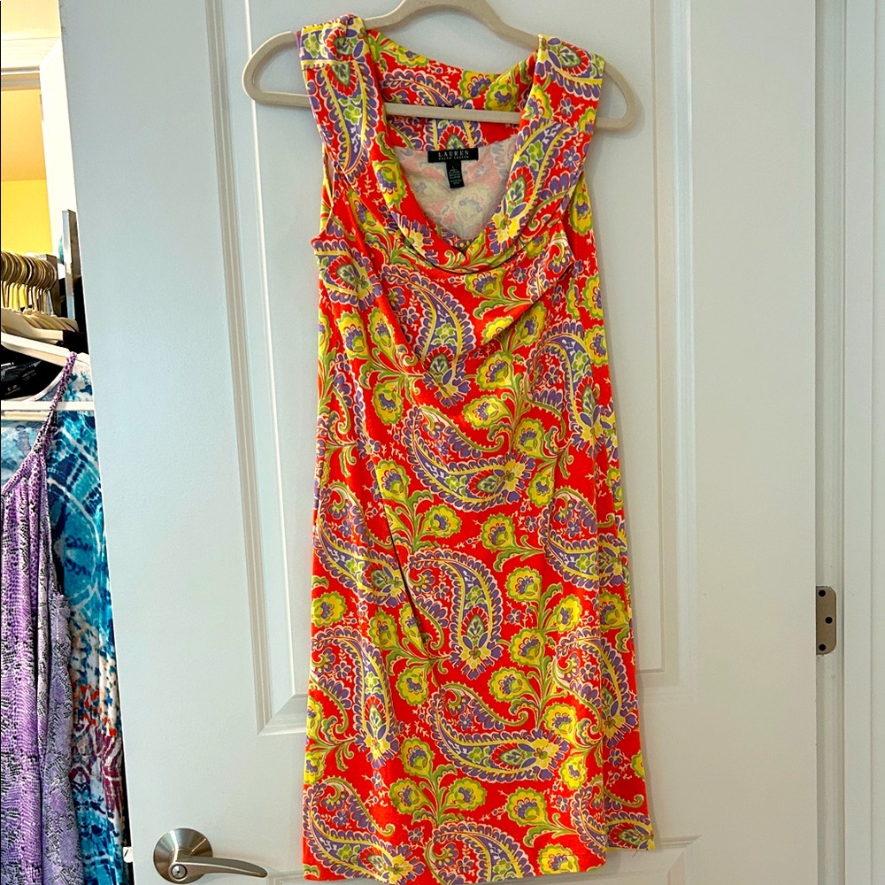 Lauren Ralph Lauren Vibrant Paisley Mini Dress